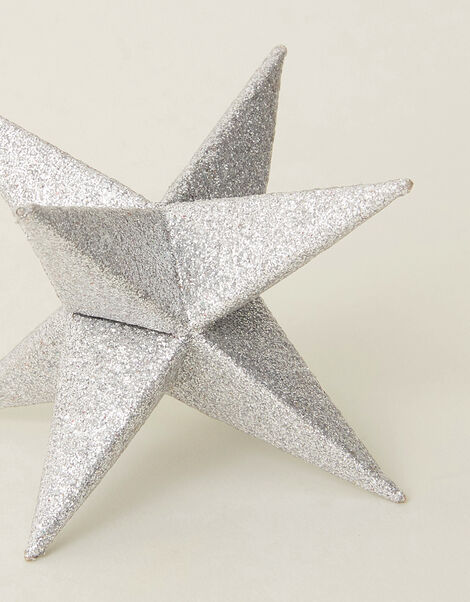 Paper Sparkle Star Decoration, Silver (SILVER), large