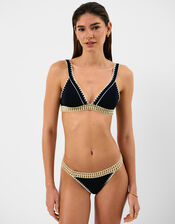 Glitter Band Bikini Top, Black (BLACK), large