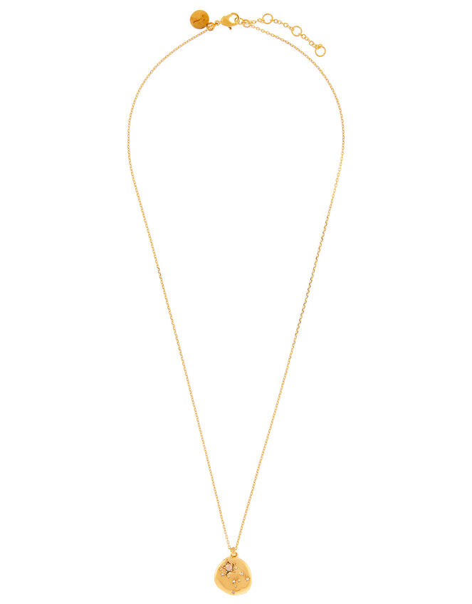 Gold-Plated Opal Zodiac Necklace - Gemini, , large