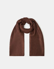 Lightweight Shimmer Scarf, Brown (CHOCOLATE), large
