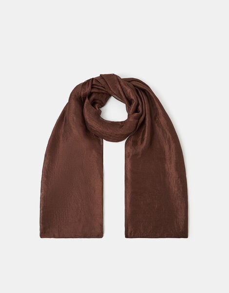 Lightweight Shimmer Scarf, Brown (CHOCOLATE), large