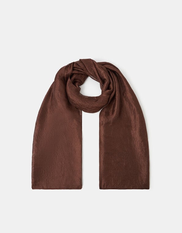 Lightweight Shimmer Scarf, Brown (CHOCOLATE), large