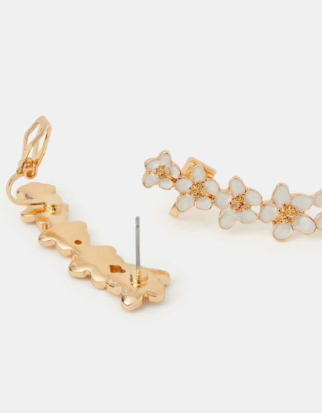 Floral Climber Stud Earrings, , large