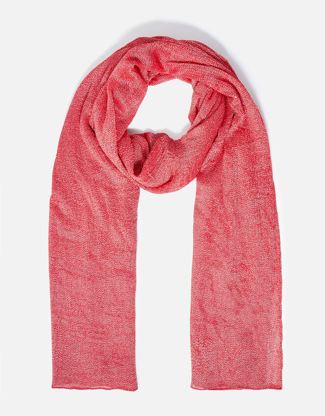 Glitter Occasion Scarf, Red (RED), large