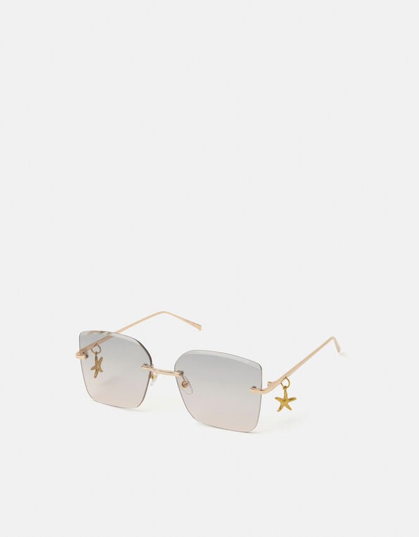 Rimless Charm Sunglasses, , large