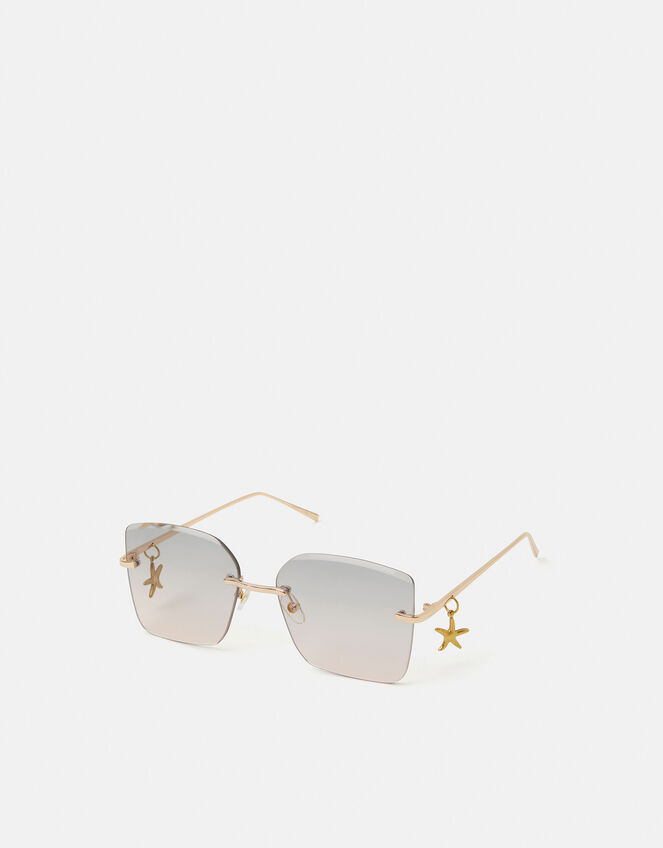 Rimless Charm Sunglasses, , large