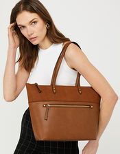 Molly Tote Bag, Tan (TAN), large