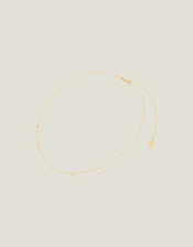 14ct Gold-Plated Opal Station Necklace, , large