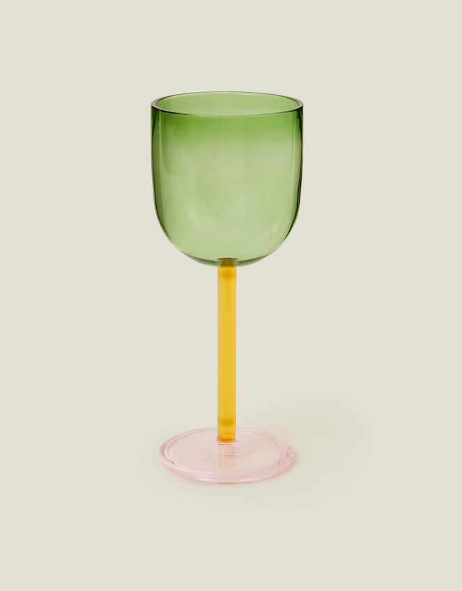 Colour Block Wine Glass, , large