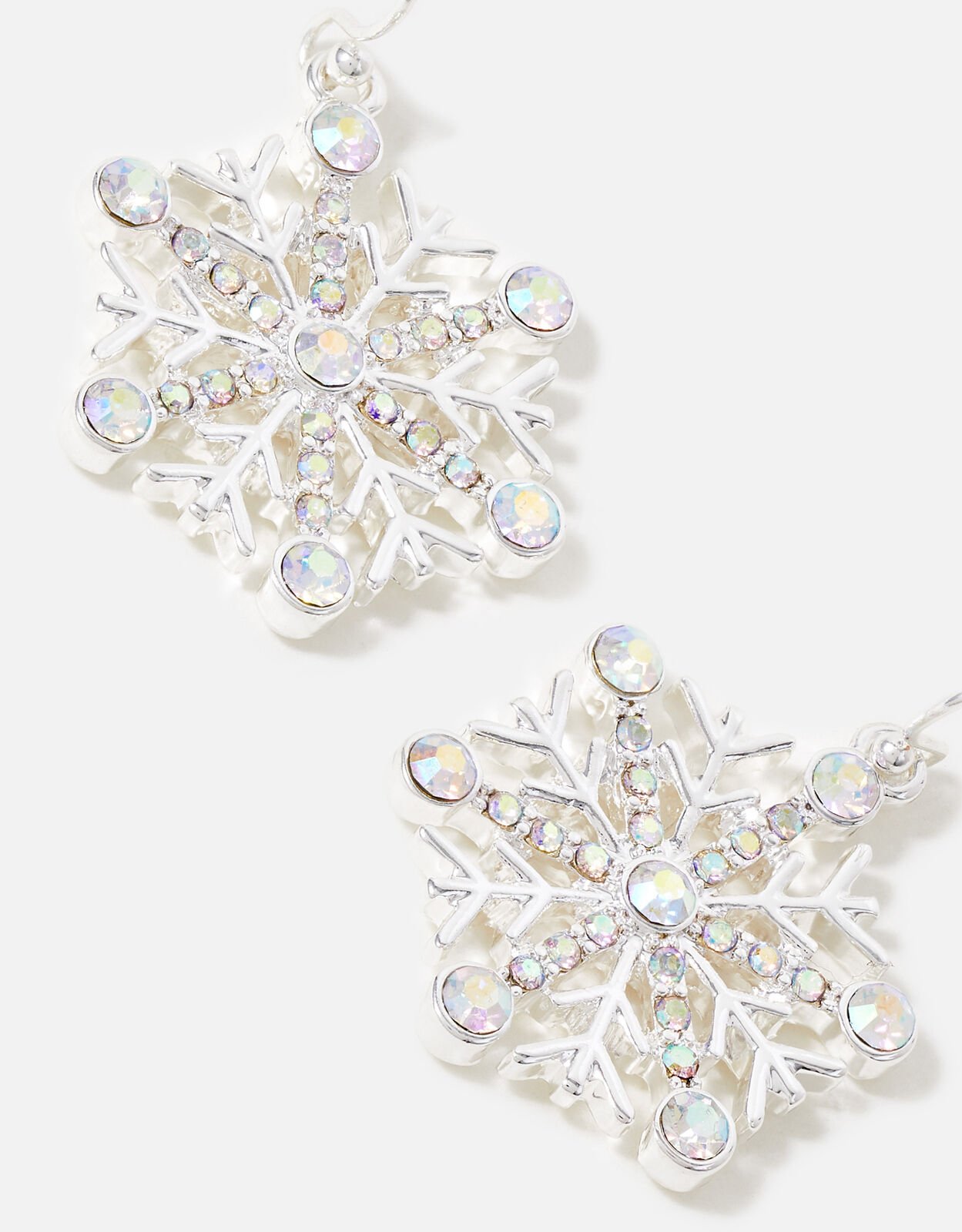Crystal snowflake outlet earrings