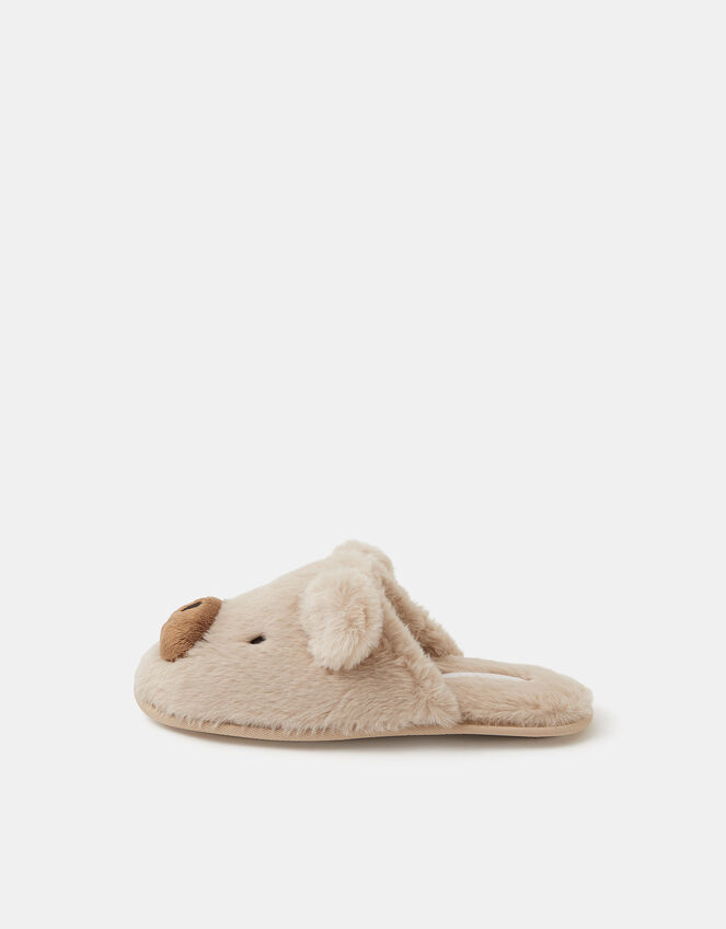 Teddy Mule Slippers, Natural (NATURAL), large