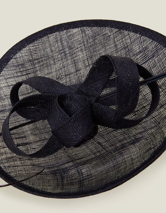 Loop Quil Disc Fascinator, Blue (NAVY), large