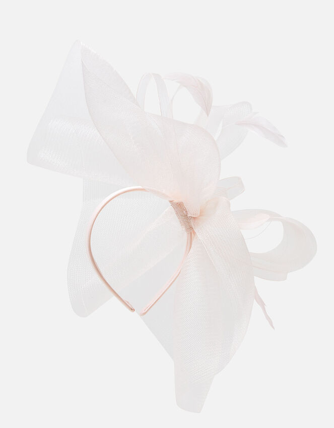 Large Double Bow Crin Headband, Pink (PALE PINK), large