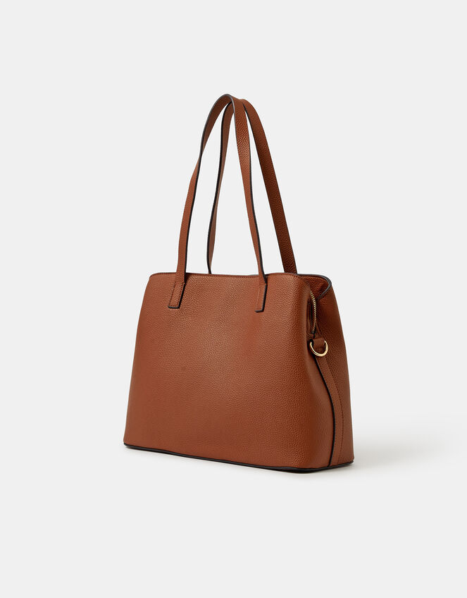 Webbing Strap Shoulder Bag , Tan (TAN), large