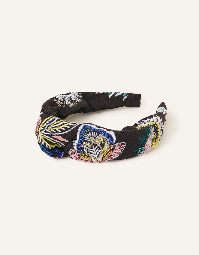 Paisley Embroidered Headband, , large