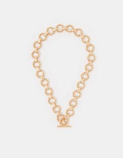 Twist Link T-Bar Necklace, , large