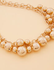 Ball Detail Layered Necklace, , large