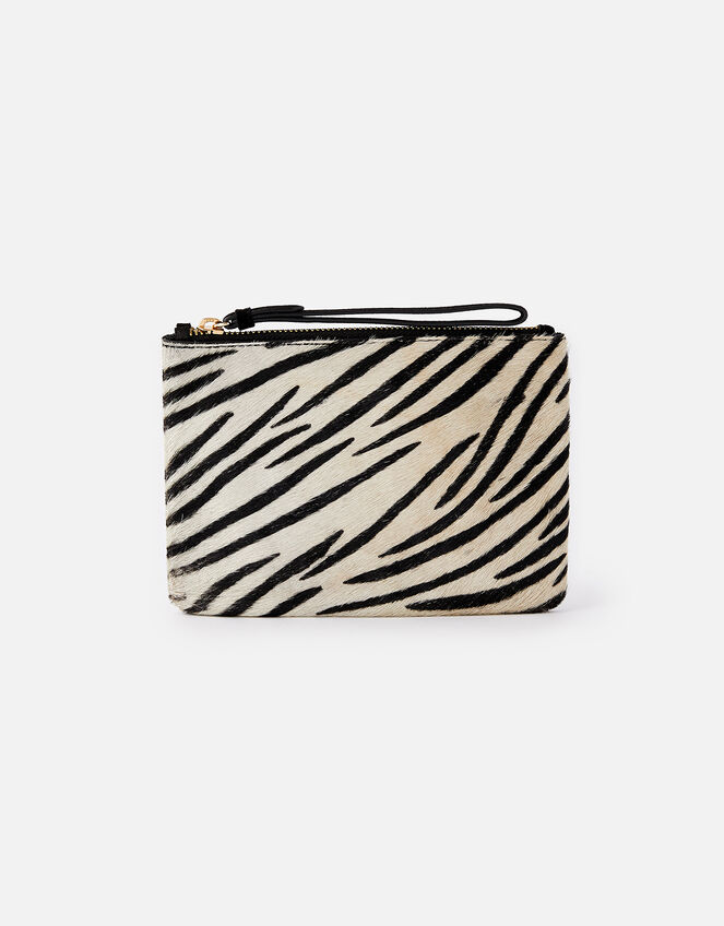 Zebra Leather Pouch , , large