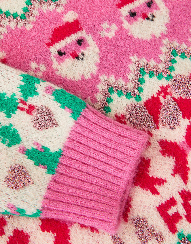 Girls Christmas Jumper, Multi (BRIGHTS MULTI), large