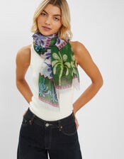 Lightweight Palm Print Scarf, , large