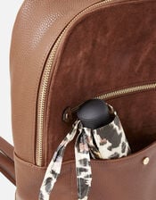 Beth Suedette Backpack , Tan (TAN), large