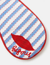 Bisous Stripe Eye Mask, , large