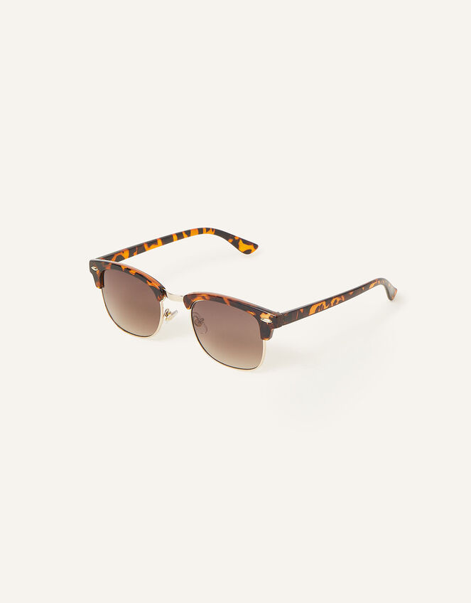 Tortoiseshell Rectangle Polycarbonate Sunglasses