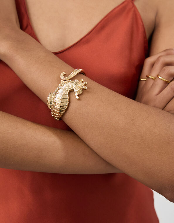 Seahorse Cuff Bracelet, , large
