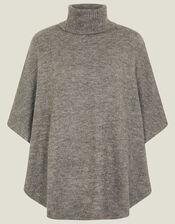 Cosy Knit Poncho, , large