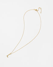 Gold Vermeil Initial Pendant Necklace - L, , large