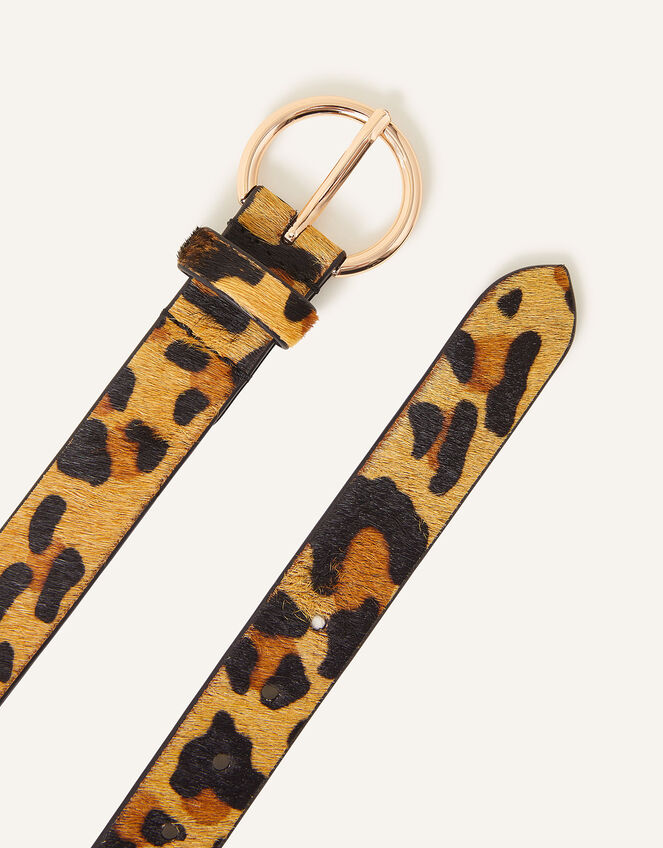 Leather Animal Belt, Multi (DARKS-MULTI), large