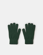 Stretch Touchscreen Gloves, Green (GREEN), large