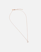 Rose Gold-Plated Star Pendant Necklace, , large