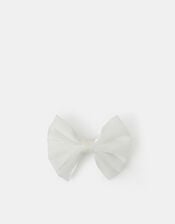 Girls Shimmer Bow Hair Barrette, , large