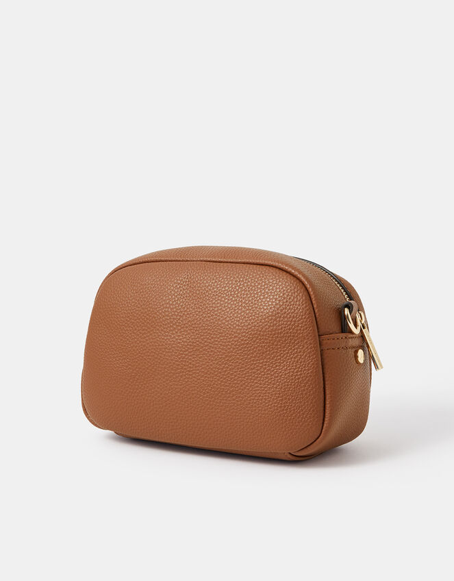 Webbing Strap Small Crossbody Bag, Tan (TAN), large
