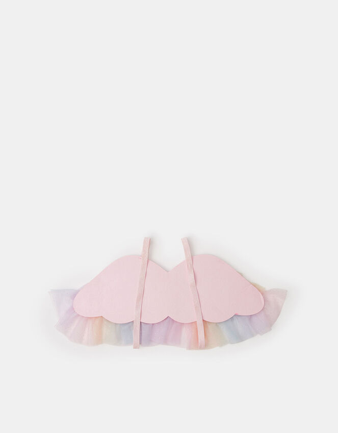 Girls Ombré Frill Fairy Wings & Wand Set, , large