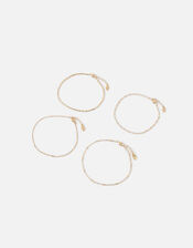 Chain Anklets 4 Pack, , large