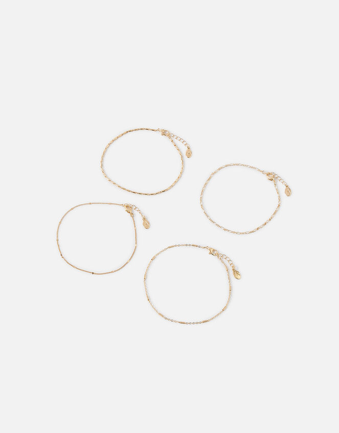 Chain Anklets 4 Pack, , large