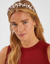 Leopard Print Headband, , large