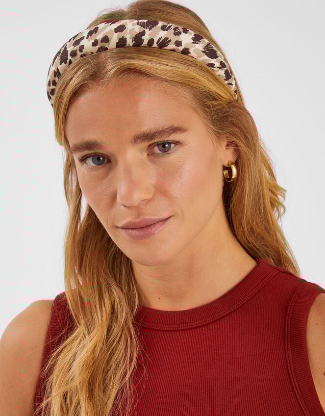 Leopard Print Headband, , large