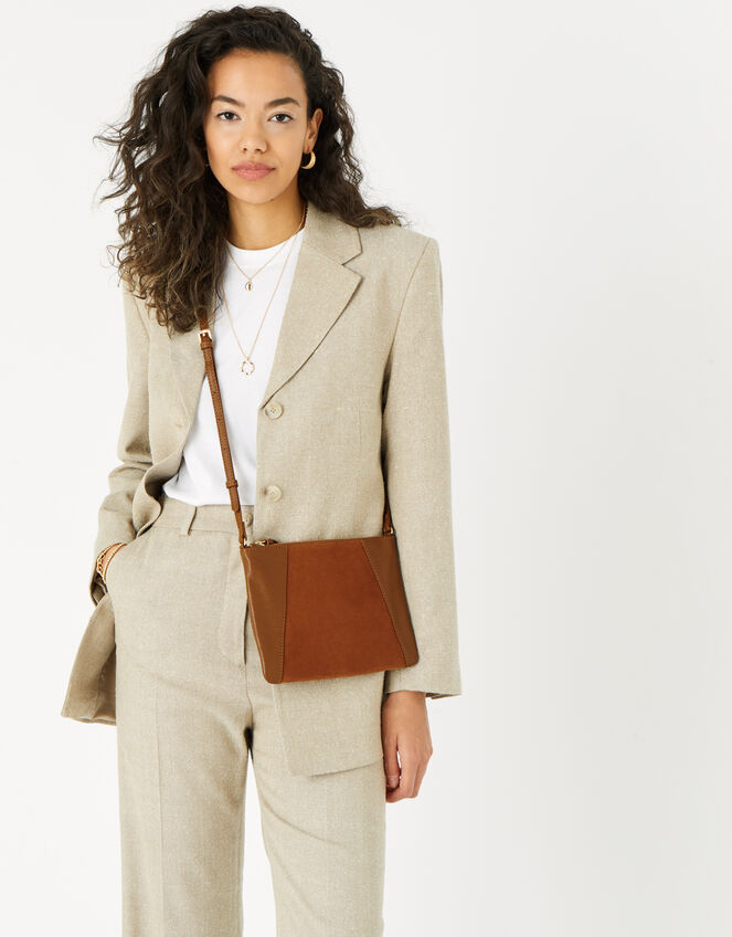 Sophie Leather Cross Body, Tan (TAN), large