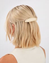 Studded Barrette Hair Clip, , large