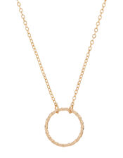 Twisted Circle Pendant Necklace, , large