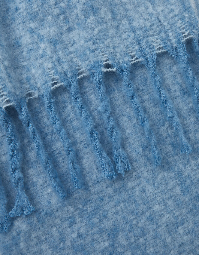 Super Soft Plain Scarf, Blue (BLUE), large