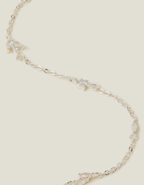 Sterling Silver-Plated Vine Collar Necklace, , large