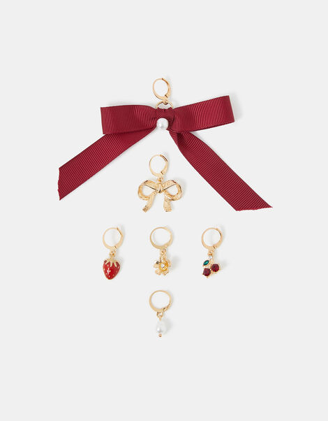 6-Pack Bow & Fruit Shoe Charms, , large