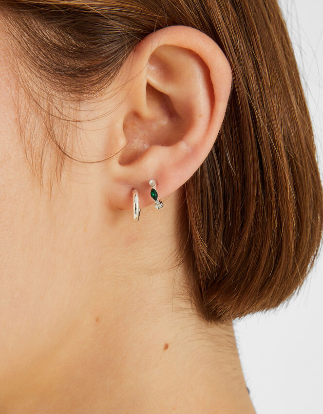 5-Pack Celestial Gem Stud & Hoop Earrings, , large