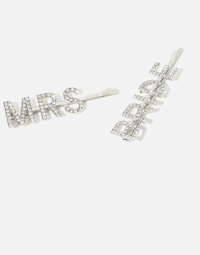 Bride and Mrs Diamante Hair Slides Hair clips Accessorize UK