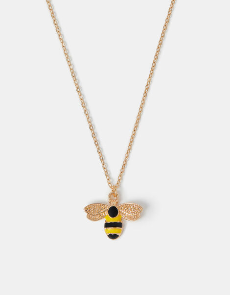 Bee Pendant Necklace, , large