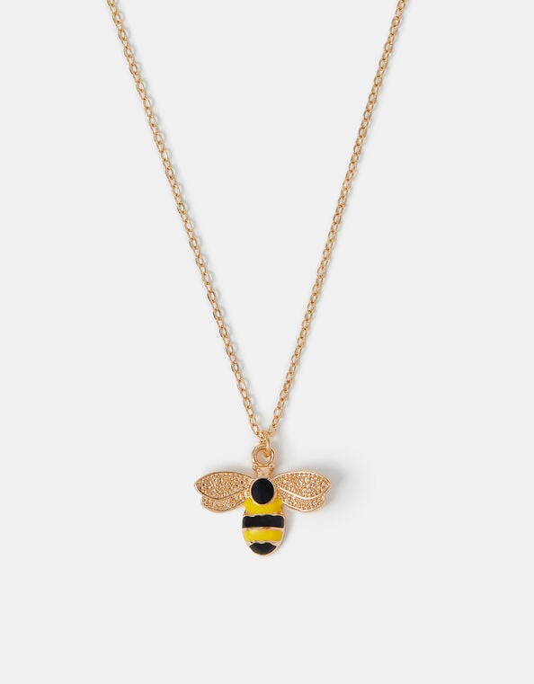 Bee Pendant Necklace, , large